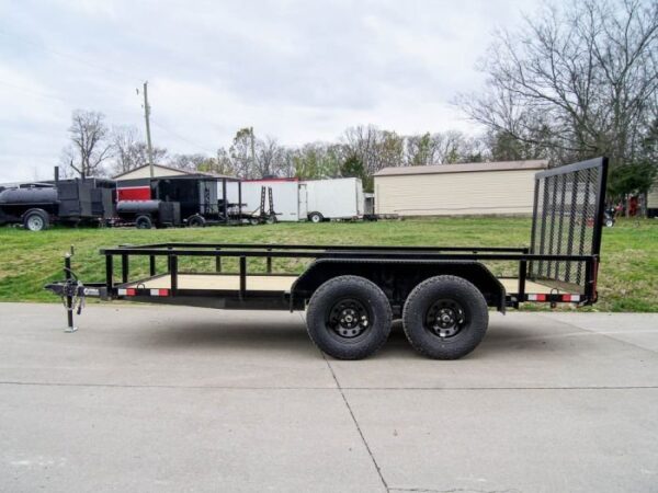 6.4x14 Straight Deck Tube Top Off Road Utility Trailer (2) 3,500lb Axles - Image 4