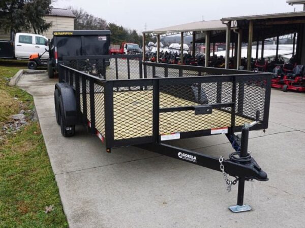 6.4x14 Dovetail Utility Trailer with 2ft Mesh Sides (2) 3500lb Axle - Image 8