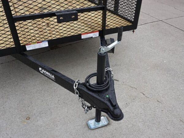 6.4x14 Dovetail Utility Trailer with 2ft Mesh Sides (2) 3500lb Axle - Image 9