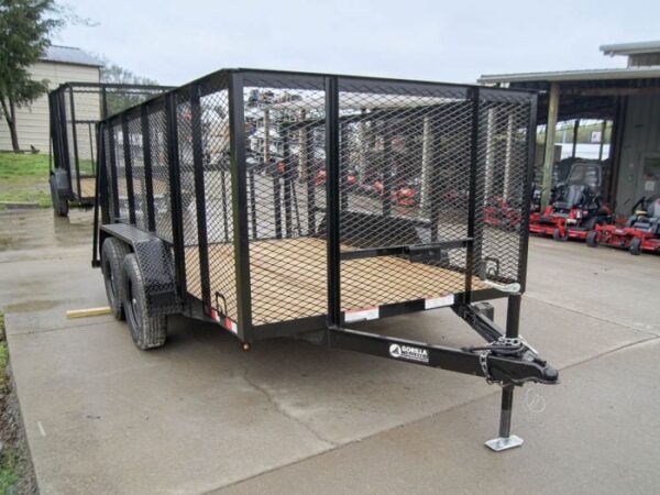 6.4x12 Dovetail Utility Trailer with 4ft Mesh Sides (2) 3,500lb Axles - Image 9