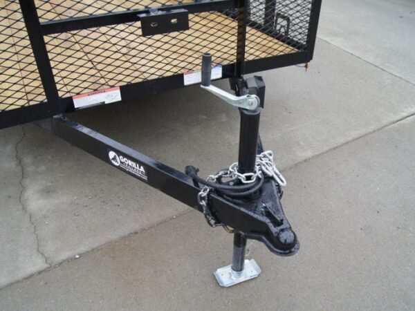 6.4x12 Dovetail Utility Trailer with 4ft Mesh Sides (2) 3,500lb Axles - Image 10