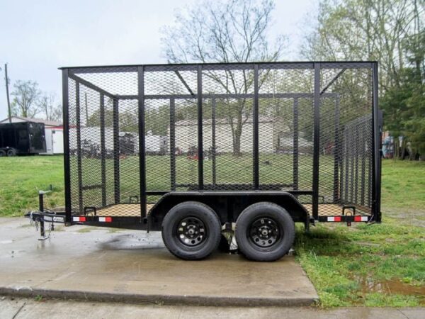 6.4x12 Straight Deck Utility Trailer with 6ft Mesh Sides (2) 3,500lbs - Image 2