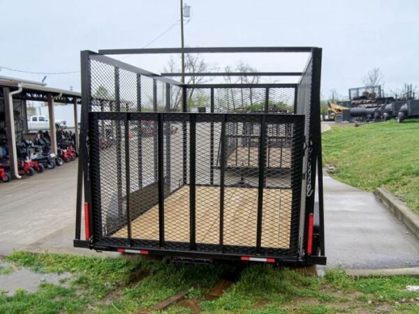 6.4x12 Straight Deck Utility Trailer with 6ft Mesh Sides (2) 3,500lbs - Image 4