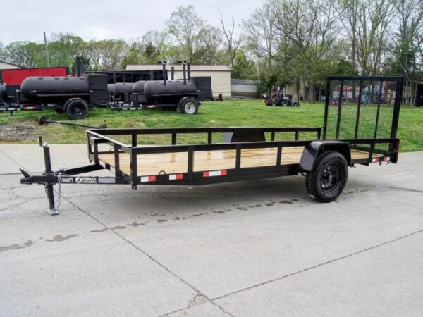 5x14 Straight Deck Utility Trailer Tall Gate 3,500lb Axle