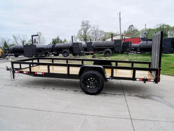 5x14 Straight Deck Utility Trailer Tall Gate 3,500lb Axle - Image 3