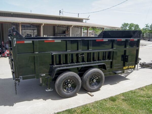 7x14 Telescopic Dump Trailer with 3ft Sides (2) 7K Axles - Image 6