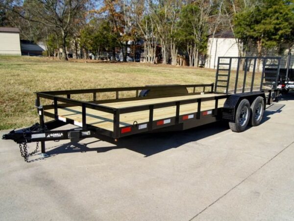 7x20 Heavy Duty Straight Deck Utility Trailer (2) 5,200lb Axles with Brakes