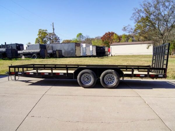 7x20 Heavy Duty Straight Deck Utility Trailer (2) 5,200lb Axles with Brakes - Image 3