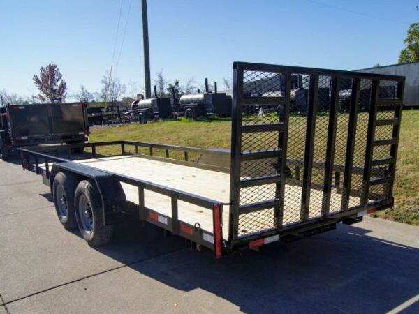 7x20 Heavy Duty Straight Deck Utility Trailer (2) 5,200lb Axles with Brakes - Image 5