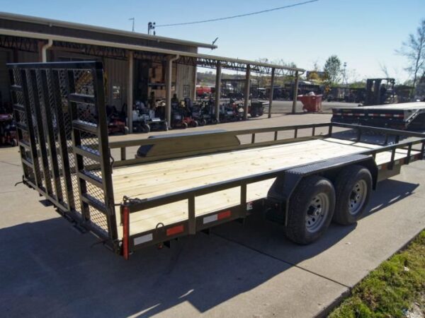 7x20 Heavy Duty Straight Deck Utility Trailer (2) 5,200lb Axles with Brakes - Image 6