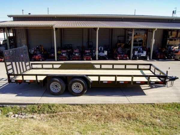 7x20 Heavy Duty Straight Deck Utility Trailer (2) 5,200lb Axles with Brakes - Image 7