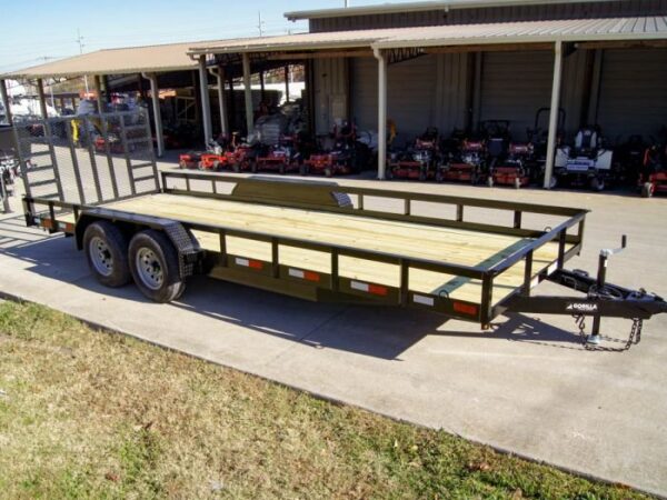 7x20 Heavy Duty Straight Deck Utility Trailer (2) 5,200lb Axles with Brakes - Image 8