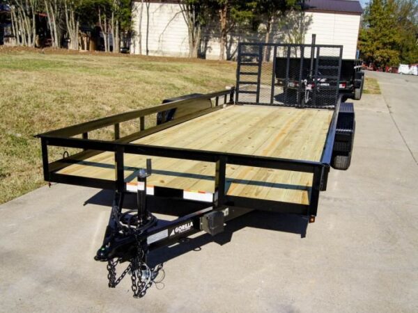 7x20 Heavy Duty Straight Deck Utility Trailer (2) 5,200lb Axles with Brakes - Image 11