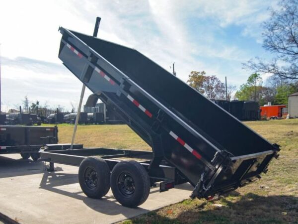 7x14 Gorilla Telescopic IBeam Dump Trailer with 2ft Sides (2) 7K Axles - Image 12