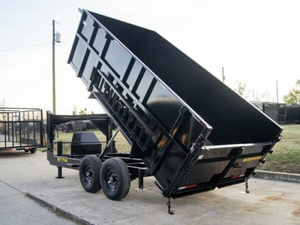 7x14 Gooseneck Hydraulic Dump Trailer with 4ft Side (2) 7K Axles - Image 20