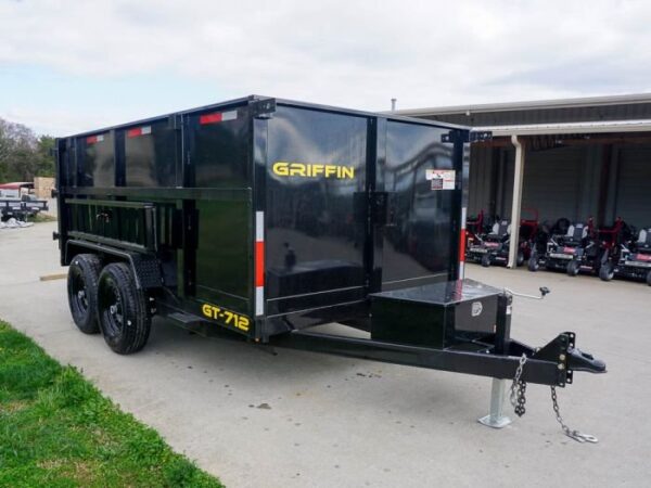 7x12 Hydraulic Dump Trailer with 4ft Sides (2) 7K Axles - Image 8