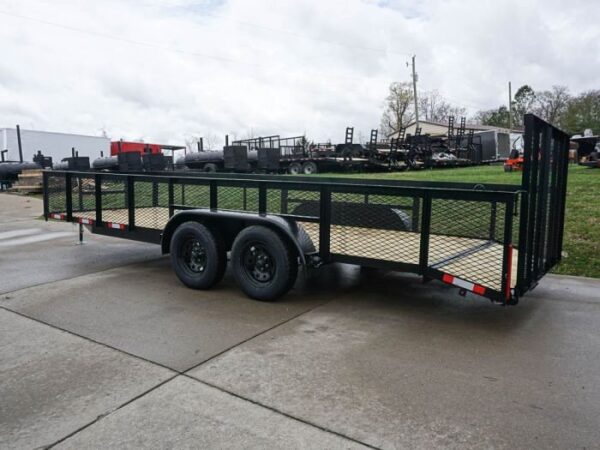 6.4x20 2ft Mesh Sides Utility Trailer Dovetail (2) 3500lb Axle - Image 5