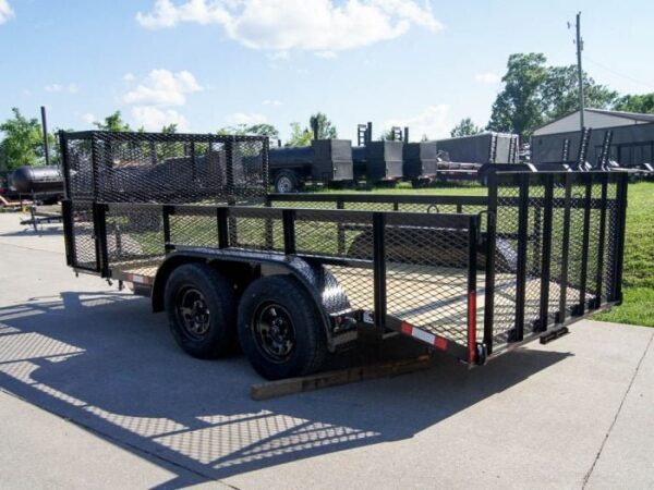 6.4x14 Dovetail Utility Trailer Stacked Baskets (2) 3500lb Axles - Image 4