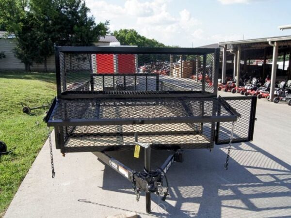 6.4x14 Dovetail Utility Trailer Stacked Baskets (2) 3500lb Axles - Image 12