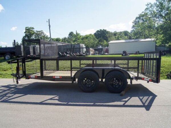 6.4x14 Dovetail Utility Trailer Stacked Baskets (2) 3500lb Axles - Image 16