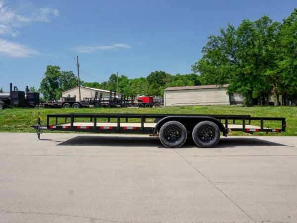 7x20 Straight Deck Utility Trailer with No Gate (2) 3,500 Axles - Image 3