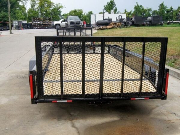 6.4x14 Dovetail Utility Trailer with Side Baskets (2) 3500lb Axles - Image 5