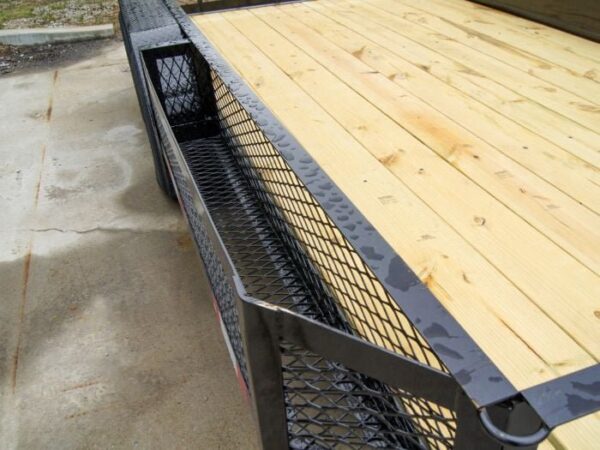 6.4x14 Dovetail Utility Trailer with Side Baskets (2) 3500lb Axles - Image 12