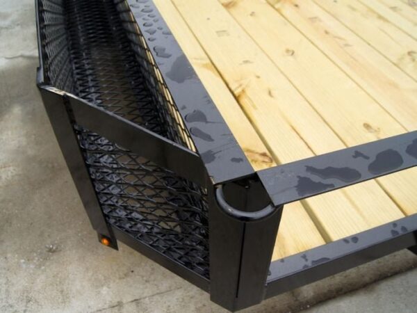 6.4x14 Dovetail Utility Trailer with Side Baskets (2) 3500lb Axles - Image 14