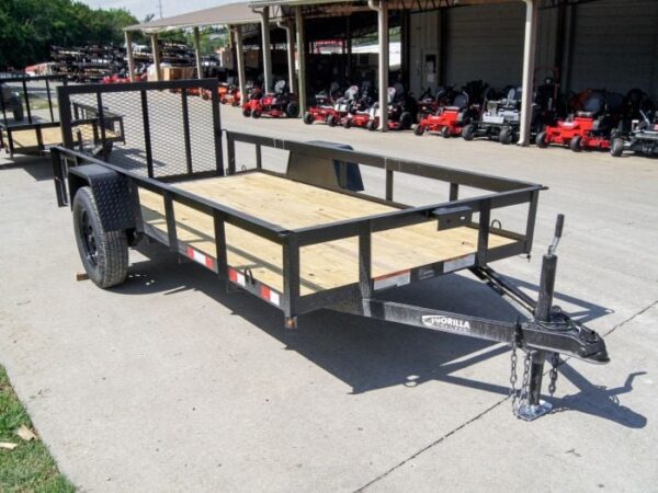 5x12 Dovetail Utility Trailer 3500lb Axle