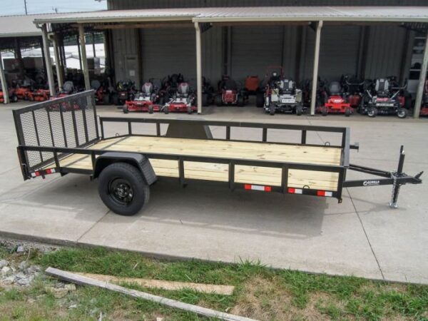 6.4x14 Dovetail Utility Trailer 3,500lb Axle - Image 2