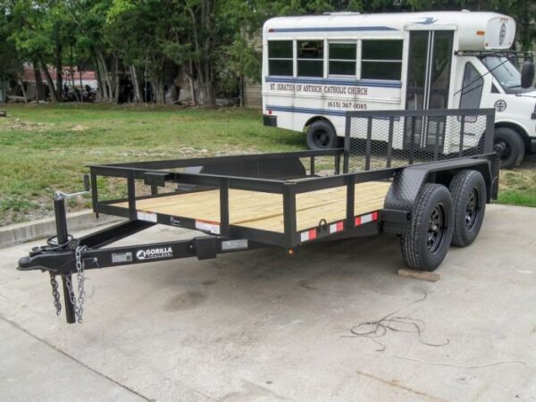 6.4x12 Dovetail Utility Trailer (2) 3500lb Axles - Image 2