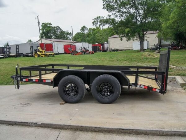 6.4x12 Dovetail Utility Trailer (2) 3500lb Axles