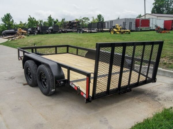 6.4x12 Dovetail Utility Trailer (2) 3500lb Axles - Image 3