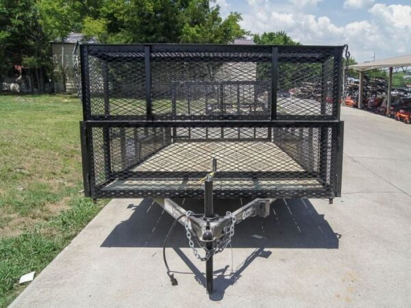 7x16 Straight Deck Utility Trailer with Stacked Baskets (2) 3500lb Axle - Image 2