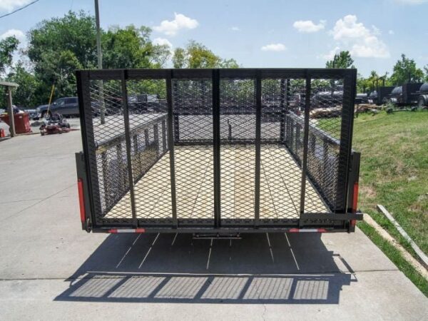 7x16 Straight Deck Utility Trailer with Stacked Baskets (2) 3500lb Axle - Image 5