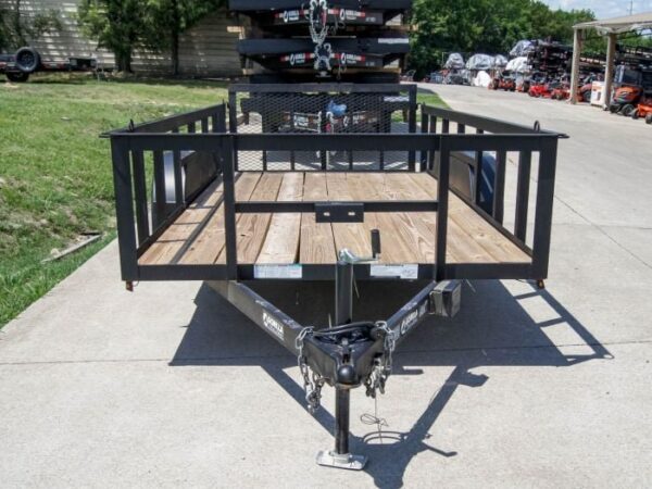 6.4x14 Utility Trailer with 2ft Side Railing (2) 3500lb Axles - Image 2