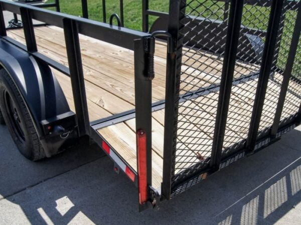 6.4x14 Utility Trailer with 2ft Side Railing (2) 3500lb Axles - Image 14