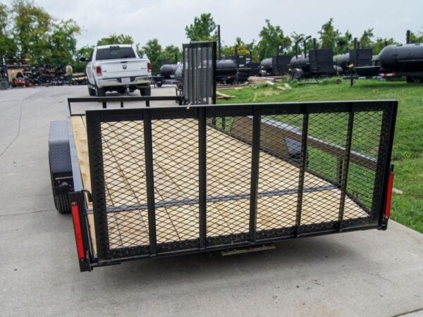 7' X 20' Tandem Axle Dovetail Utility Trailer with Side Gate - Image 4