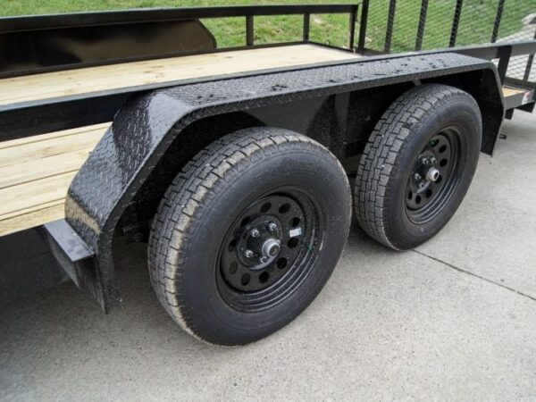 7' X 20' Tandem Axle Dovetail Utility Trailer with Side Gate - Image 10