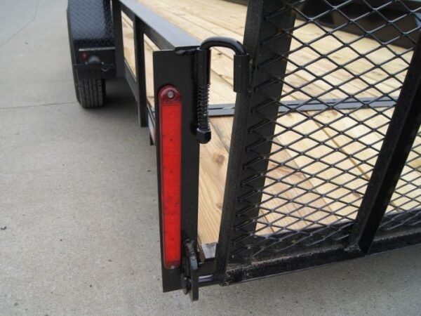 7' X 20' Tandem Axle Dovetail Utility Trailer with Side Gate - Image 12