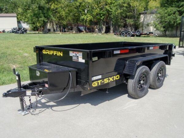 5x10 Hydraulic Dump Trailer with 16" Sides (2) 3500lb Axles - Image 4