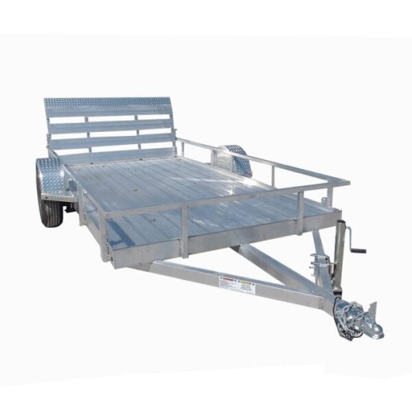 6.4'x12' All Aluminum Straight Utility Trailer 3500 lb Axle