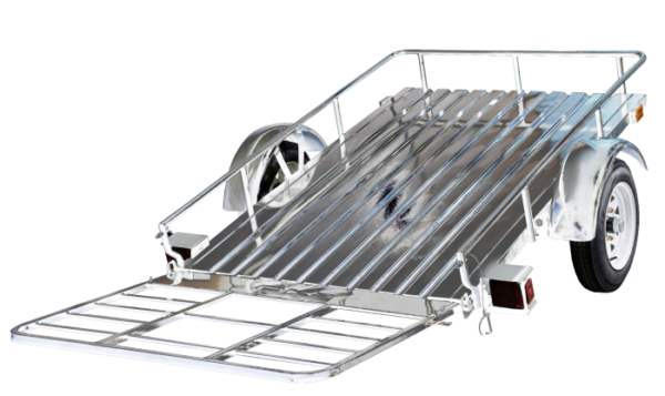 DK2 MMT4X6OG Open Rail Galvanized Utility Trailer - Image 2