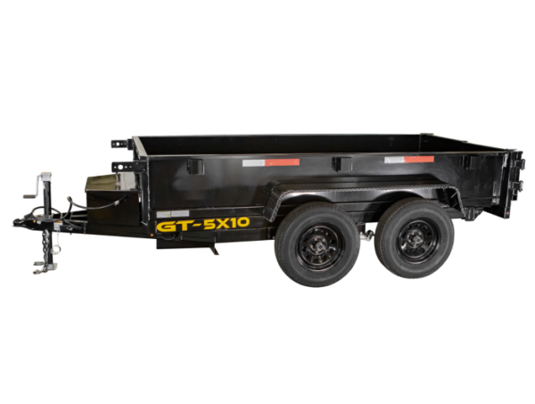 5x10 Hydraulic Dump Trailer with 16" Sides (2) 3500lb Axles