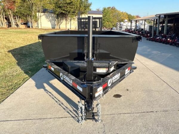 7x14 Gorilla Telescopic IBeam Dump Trailer with 2ft Sides (2) 7K Axles - Image 10