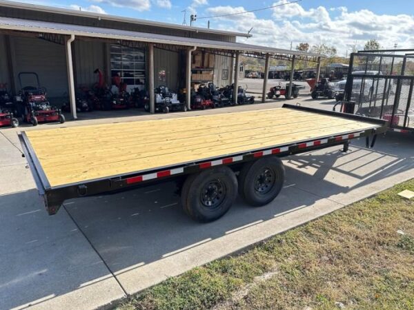 8.5x18 Deckover Trailer (2) 7,000lb Axles with Slide Out Ramps - Image 7