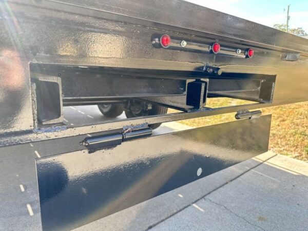 8.5x18 Deckover Trailer (2) 7,000lb Axles with Slide Out Ramps - Image 13