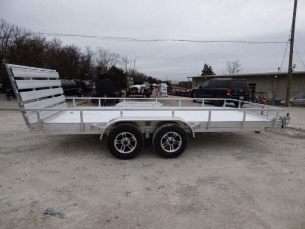 6.4' x 16' All Aluminum Utility Trailer Dual Axle Straight Deck - Image 13