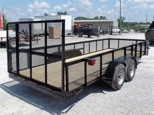 Utility Trailer 6.4 x 18 Straight Deck 2ft Mesh Sides - Image 7