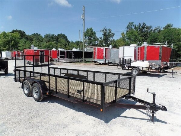 Utility Trailer 6.4 x 18 Straight Deck 2ft Mesh Sides - Image 3